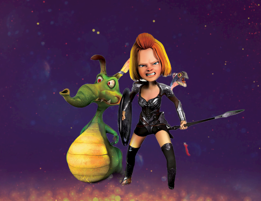 Arena animation moradabad 3D animation training. A female gaming character with 3d mascot.
